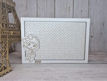 Копилка с цифрами «Маленькая модница» 500